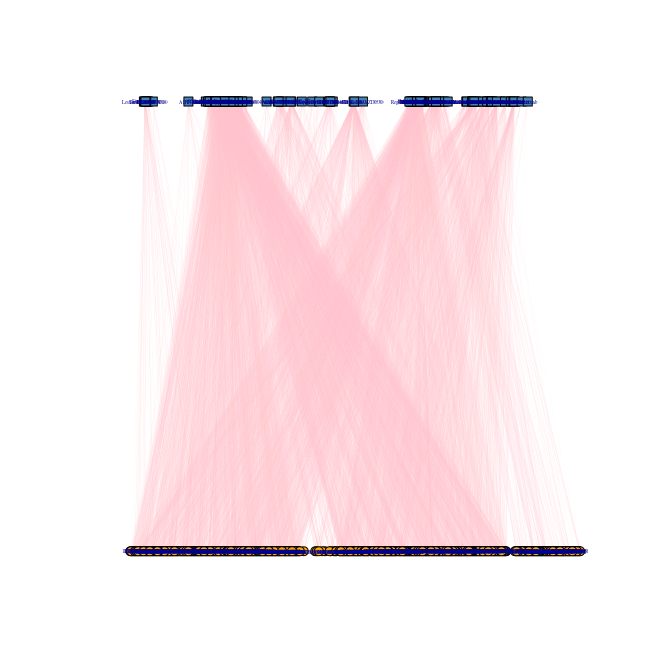 Bipartite plot